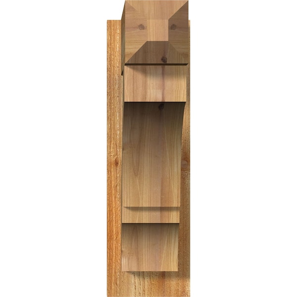 Balboa Rough Sawn Craftsman Outlooker, Western Red Cedar, 6W X 20D X 20H